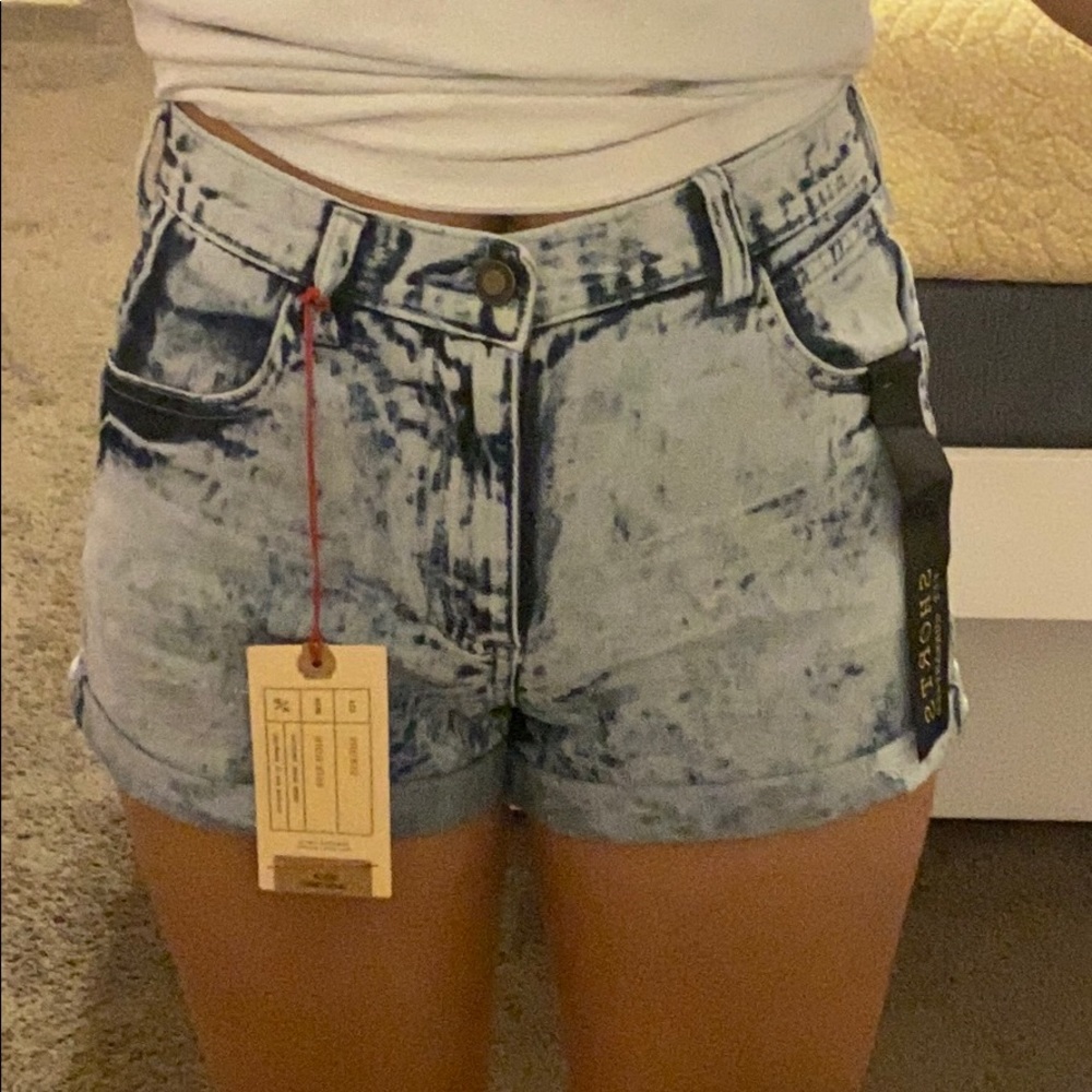 Denim shorts